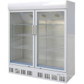 Vertical Beverage Cooler Drink Bottles Chiller Freezer Multi Glass Doors Refrigerator